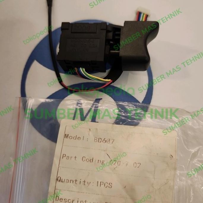 Update (1) Switch doliz BD637 pencetan bor batere doliz bd637 sakelar bd637 ori sumbermte Murah