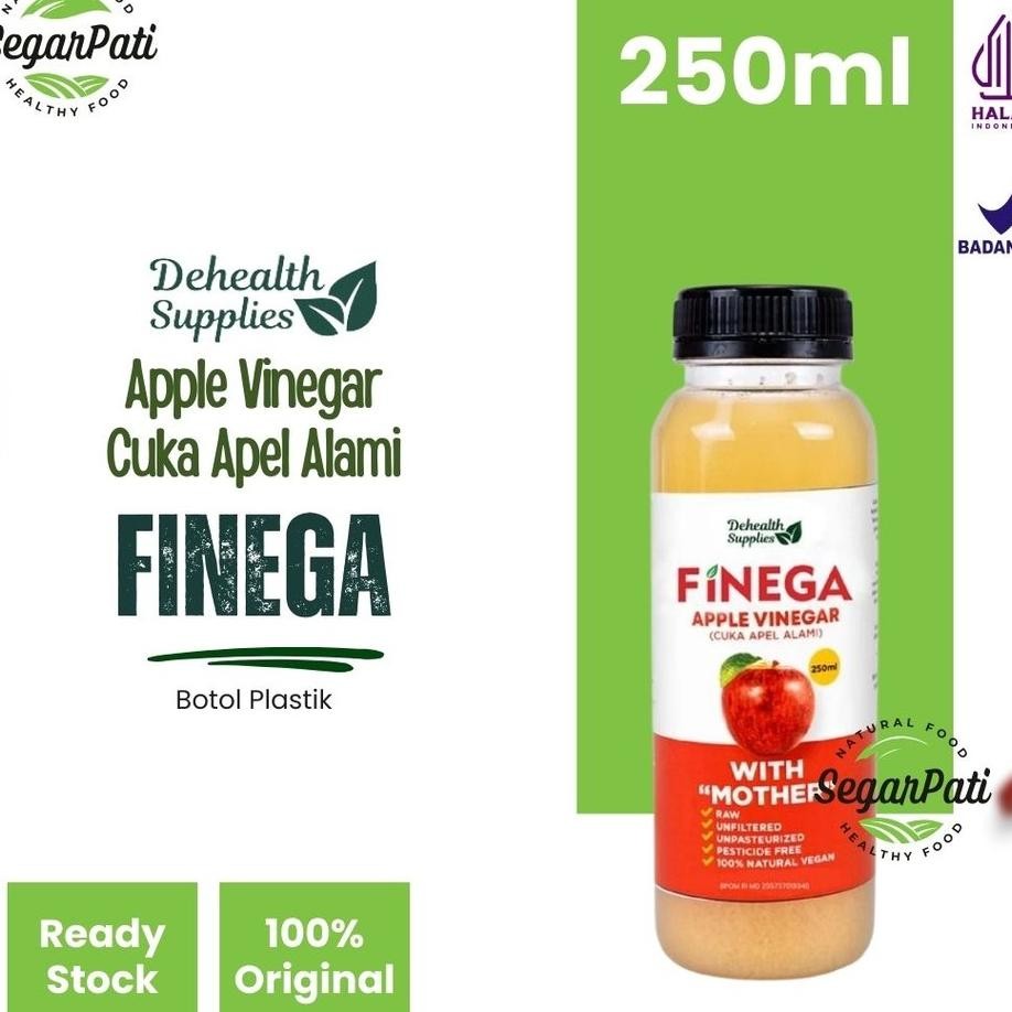 

Finega Dehealth Vinegar Cuka Apel Alami Botol Plastik 250 Ml