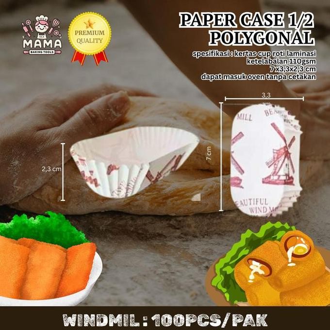 :=:=:=:=] PAPER CUP CASE LONJONG KECIL / PET CC POLYGONAL SMALL LAMINASI /PAPER CUP CASE ROTI LAMINA