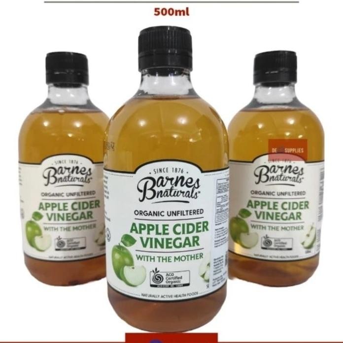 

Barnes Naturals Cider Vinegar Organic Ml Cuka Apel Australi