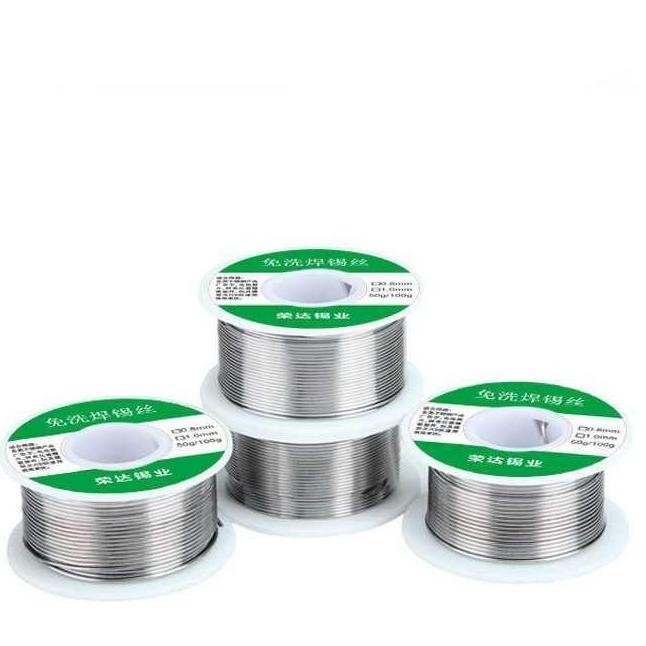 TIMAH GULUNG KAWAT LAS TIMAH SOLDER LISTRIK FLUX IRON WIRE 1.0MM