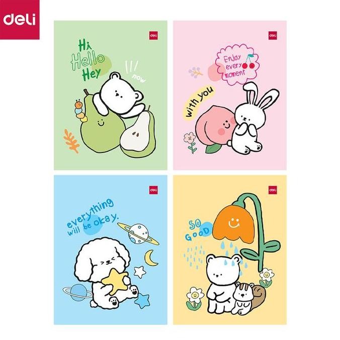 

#####] Writing Book / Notebook / Buku Tulis Sekolah A5 Deli isi 38 / 42 / 58 lembar