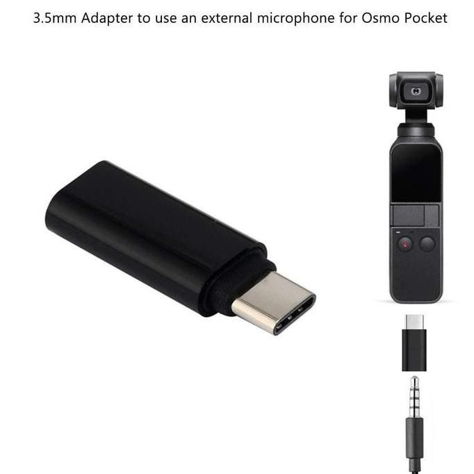 Adapter Mic Type-C To 35mm For Dji Osmo Pocket Terlaris