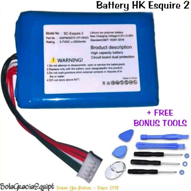 BATRE / BATTERY HK HARMAN KARDON ESQUIRE 2 - CP-HK03 - 3.7VDC 2.800MAH ORIGINAL DAN TERPERCAYA