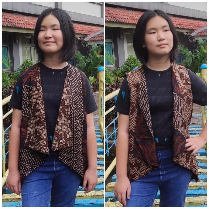 Setiani bolero batik rompi bolak balik