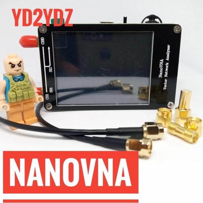 MINI VNA NANOVNA NETWORK ANALYZER HF VHF UHF NANO ANTENNA SWR ANTENA ORIGINAL DAN TERPERCAYA