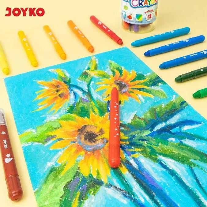 

Silky Crayon SLC-B-24 Krayon Halus Joyko TABUNG FANCY Warna Colors