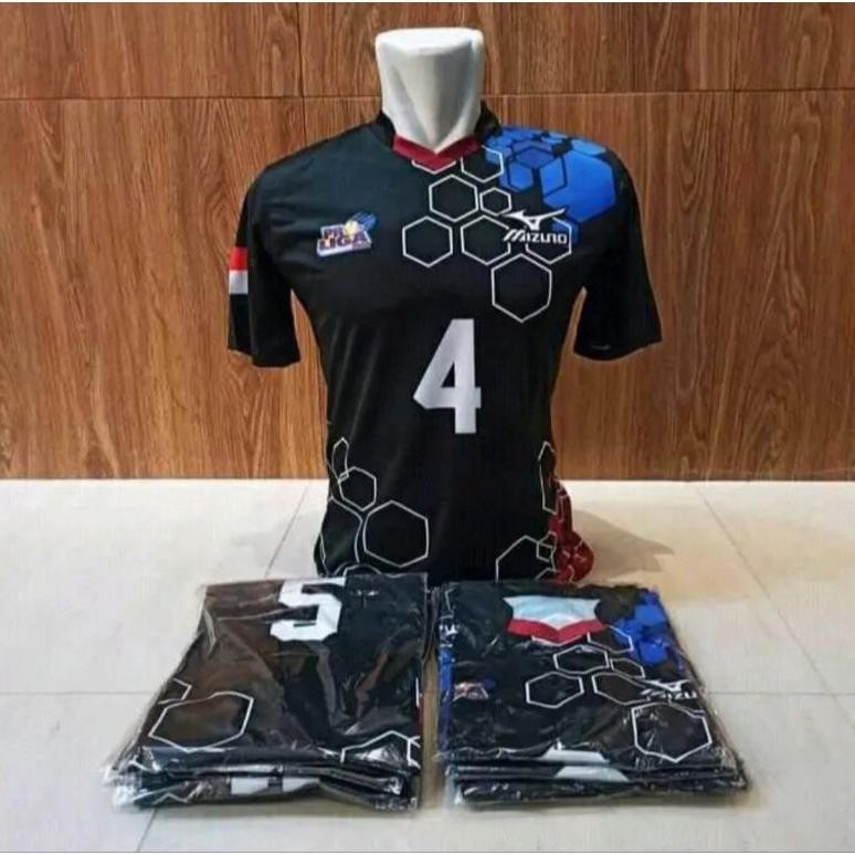 Kaos atasan olahraga Bola Voli printing untuk team isi 12pcs Nugi