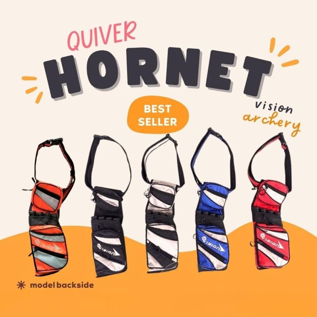 Tas Quiver Panah Quiver Backside Hornet / Quiver Panahan Tas Quiver Tas Arrow - Vision Archery Nugi