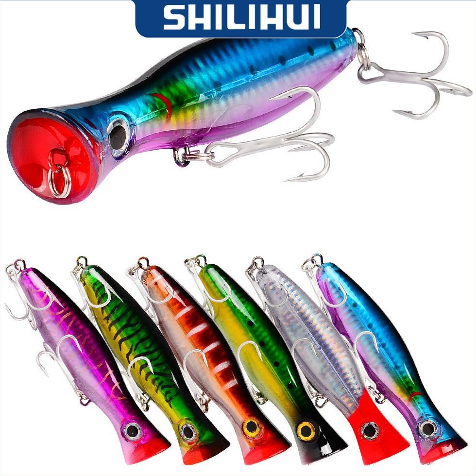SHILIHUI Lure Popper Casting 43g 13cm Umpan Pancing Ikan Popper Rush Ultra Strong GT Killer Keras Pl