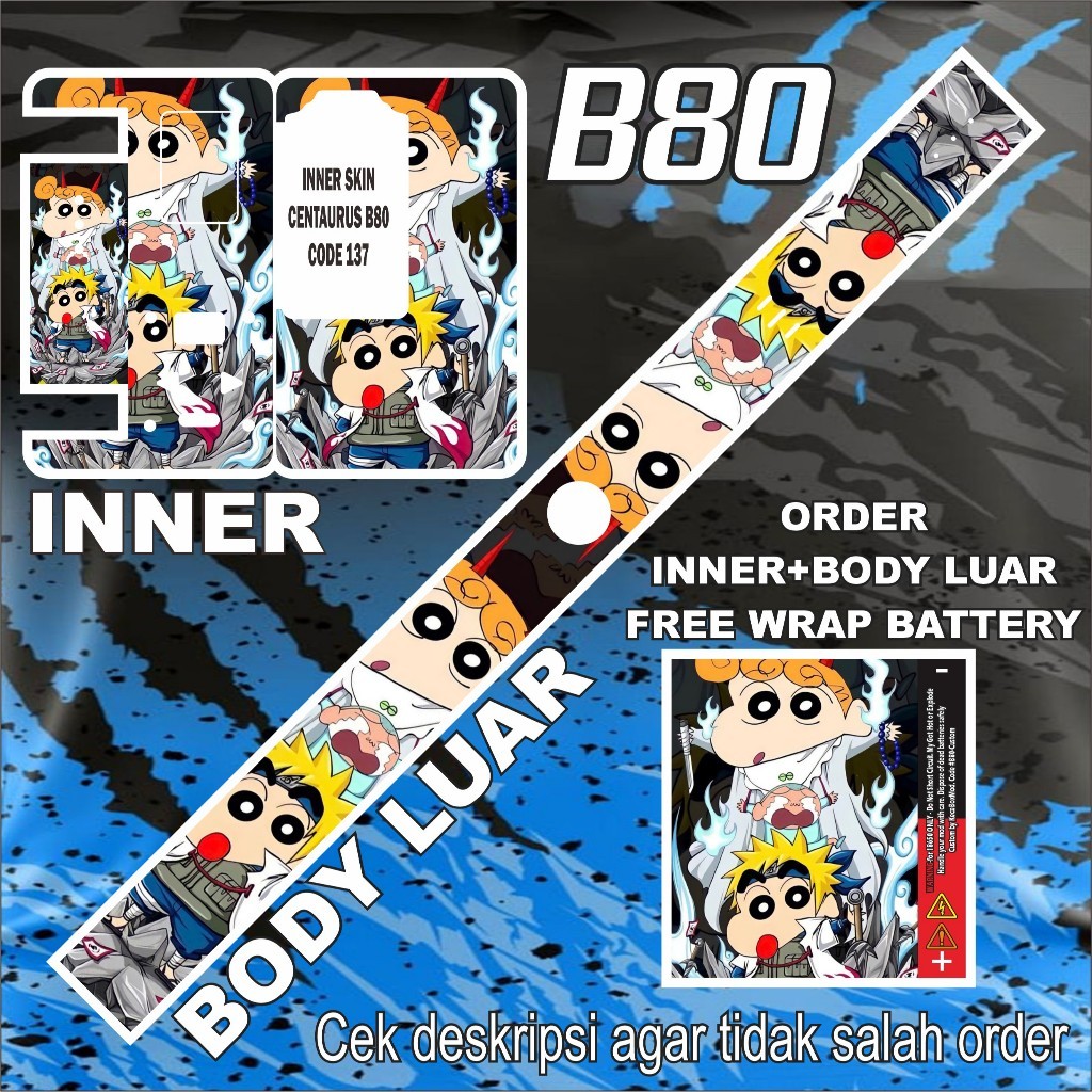 

Premium Cut - Stiker B80 Part2 137 Garskin Stiker / Case Custom Terlaris 2PCS/ Fullbody