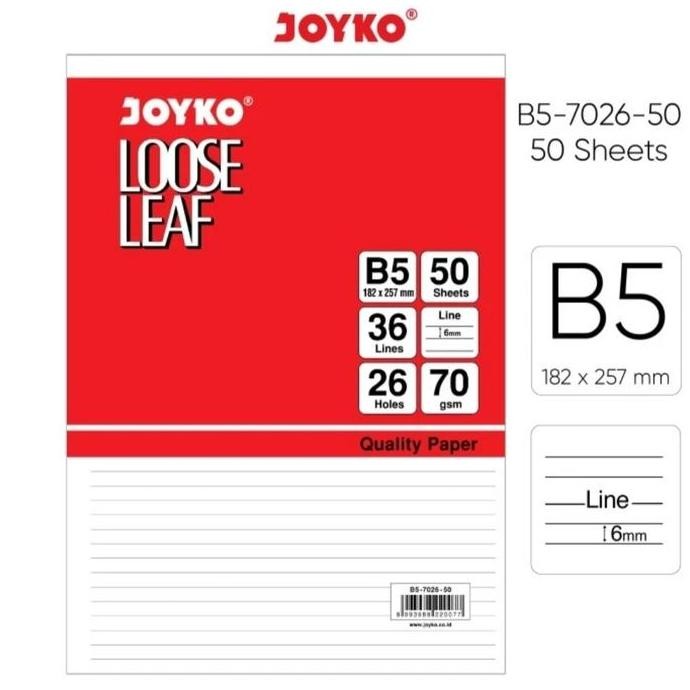 

siap kirim] Kertas File (Loose Leaf) B5 50 Isi File Binder