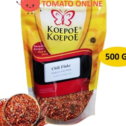 

Koepoe Kupu Chili Flakes Crushed Cabe Cacah Bubuk Kasar Gr