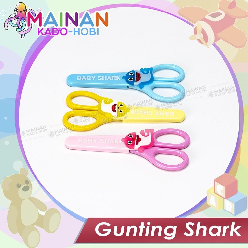 

Readyy!! ALAT TULIS STATIONERY STUDENT SCISSORS GUNTING KERTAS KARAKTER KARTUN BABY SHARK