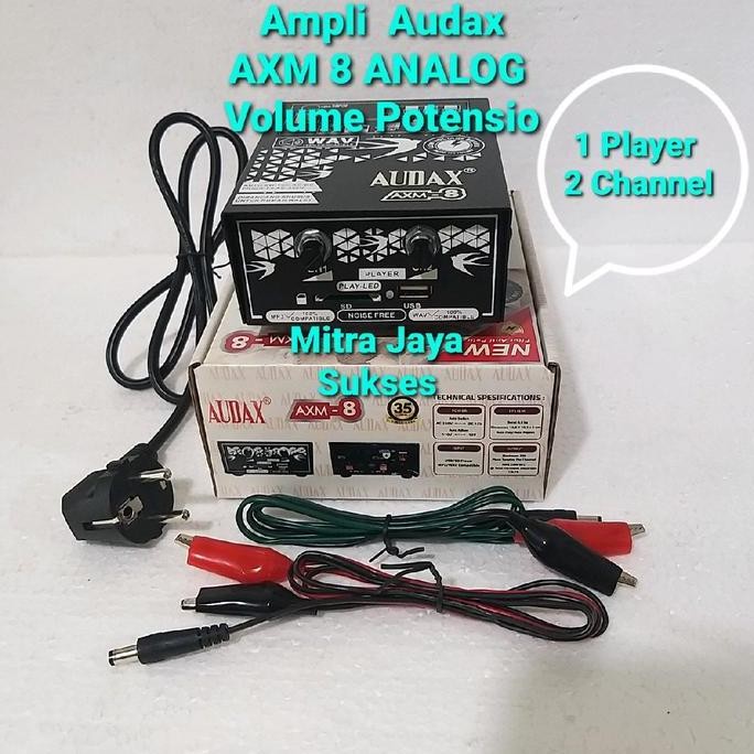 Promo Ampli Audax AXM 8 Analog Amplifier Walet Volume Potensio COD