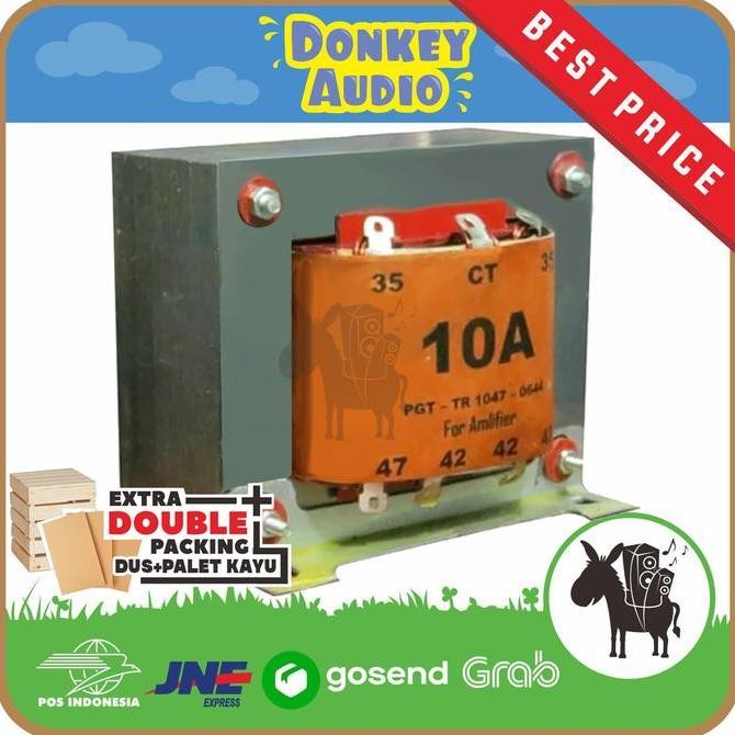 Promo TRAFO BGR 10A CT 47V POWER SUPPLY TEMBAGA MURNI COD