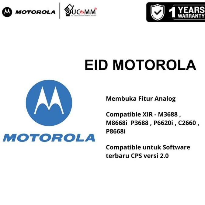[Promo Diskon] Motorola Entitlement Id Cps 2.0 Eid Motorola For Unlock Analog Setting [Terlaris]