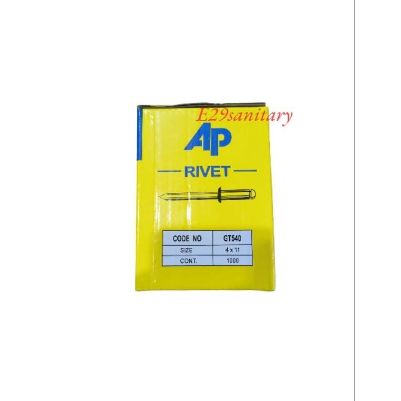 Paku Rivet Ap 540 ( 4Mm X 11Mm ) Paku Ripet Murah Ap 540 Terbaru