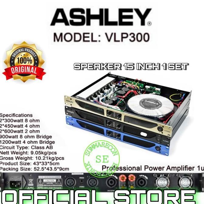 Promo Power amplifier ashley VLP300 original COD