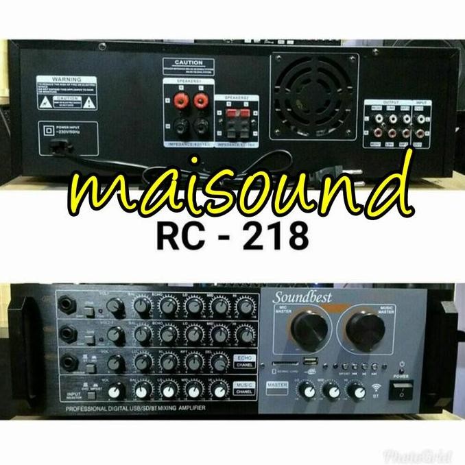 Promo AMPLIFIER SOUNDBEST RC218 AMPLI SOUNDBEST RC 218 ORIGINAL BLUETOOTH COD