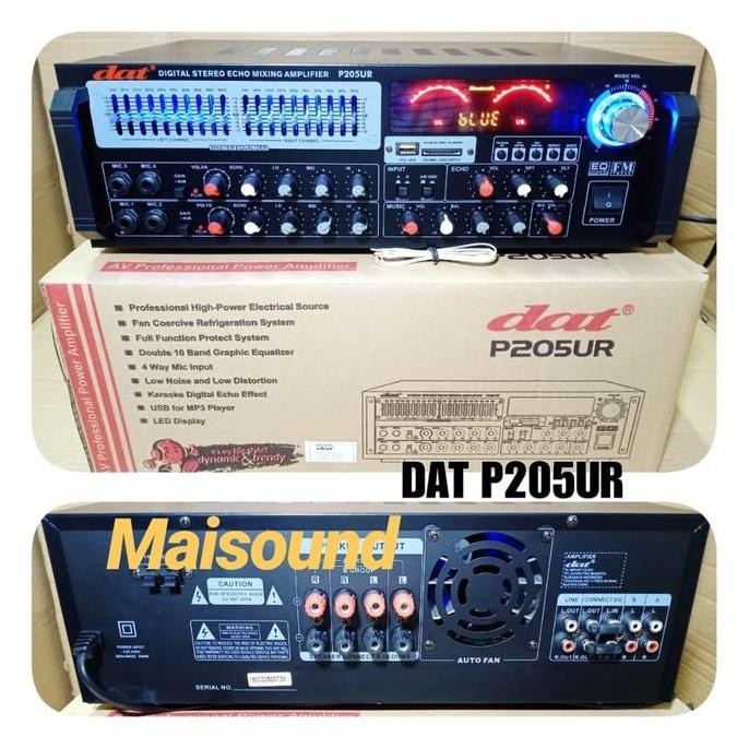 Promo POWER AMPLI DAT P205UR AMPLIFIER DAT P 205UR P 205 UR MURAH COD