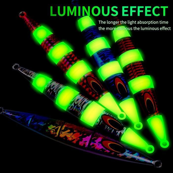 FT Proberos Lure Slow Jig 60g Metal Jig 100 Gram Kaleng Senter Uv Untuk Ikan Besi Batu Lambat Perahu