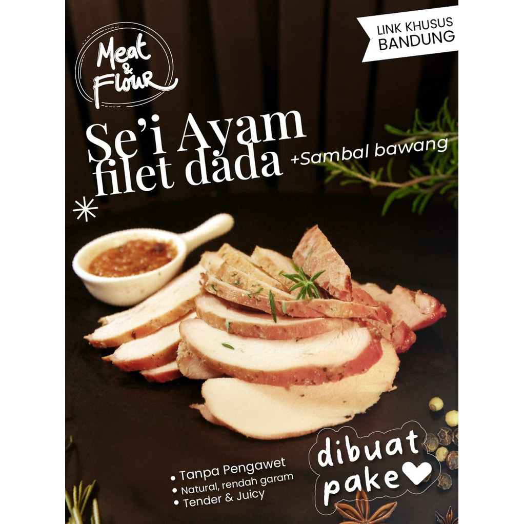 

Sei Ayam - Dada 200gr / Smoked Chicken Fillet / Dada Ayam Asap