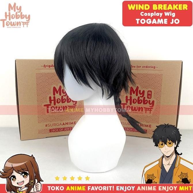 new Wig Cosplay Anime Wind Breaker Togame Jo Rambut Palsu