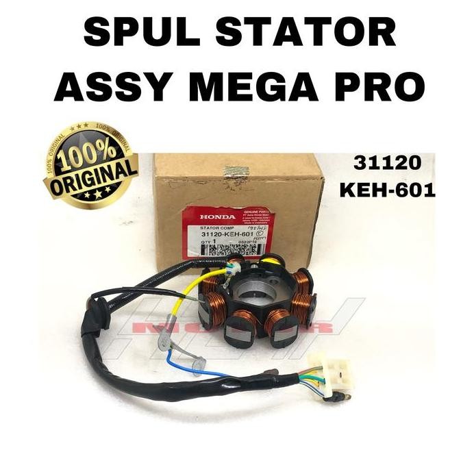 ready Spul Spoll Stator Assy Honda Megapro Lama Old Ori 31120-KEH-601