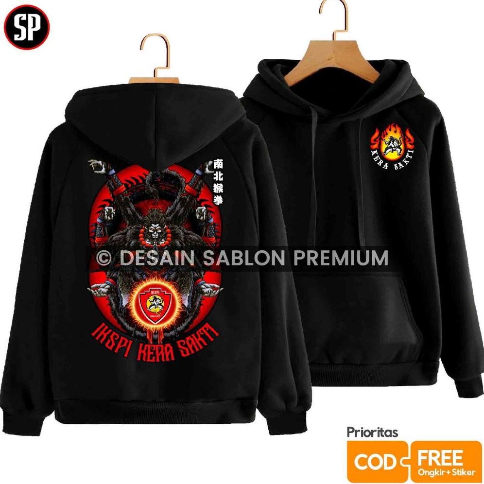 DF195>> Hoodie IKSPI Kera Sakti Distro Terbaru - Exlusive King of Monkey Master Kungfu - Kaos KS PAS