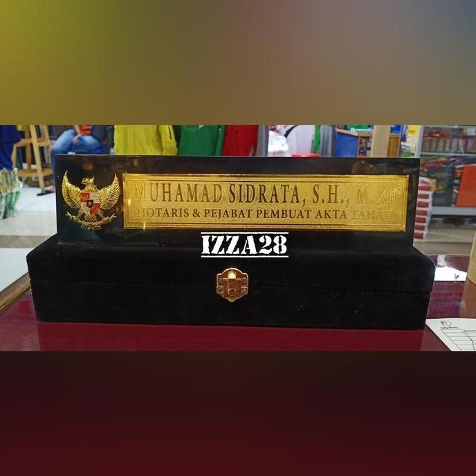 

Baru papan nama untuk dimeja atau plakat custom