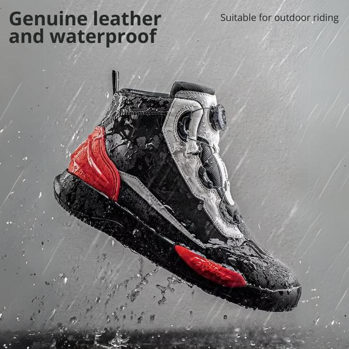 Motowolf Sepatu Motor Touring Waterproof Boots Sunmori High Quality Original