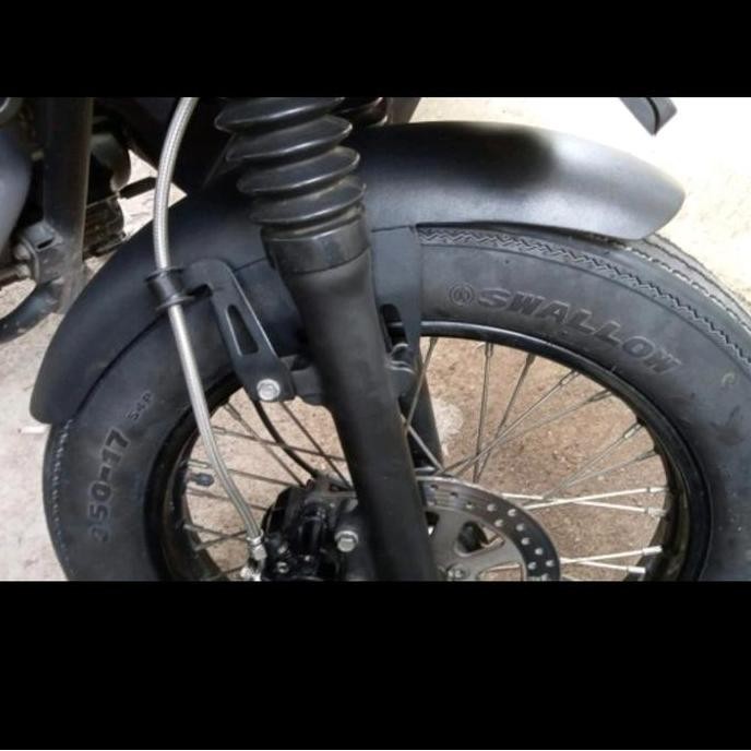 Spakbor kawasaki w175 custom depan