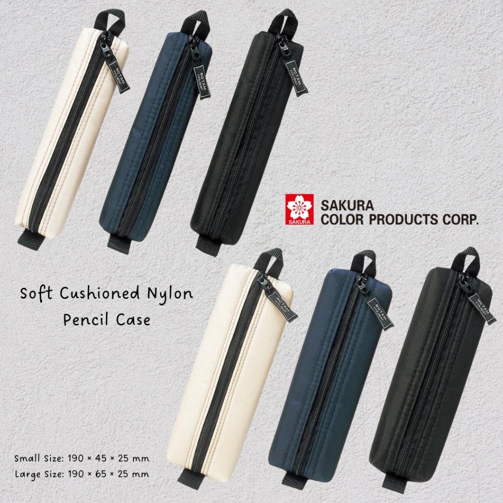 

Readyy!! Sakura Craypas Notam Nylon Pencil Case Kotak Pensil Slim Storage Pouch