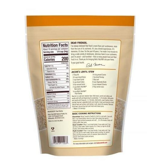 

Bob'S Red Mill Pearl Barley Premium Quality 850 Gr #Gratisongkir