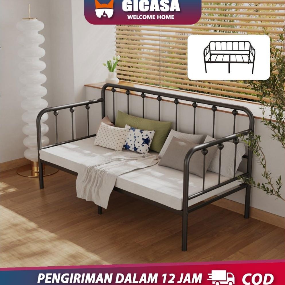 Terlaris CodKursi Teras Besi Bebas Formaldehida, Kuat Dan Tahan Lama Sofa Besi/Divan Besi/ Dipan / T