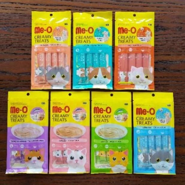 CEMILAN KUCING ME-O MEO CREAMY 1 DUS isi 24 pcs murah