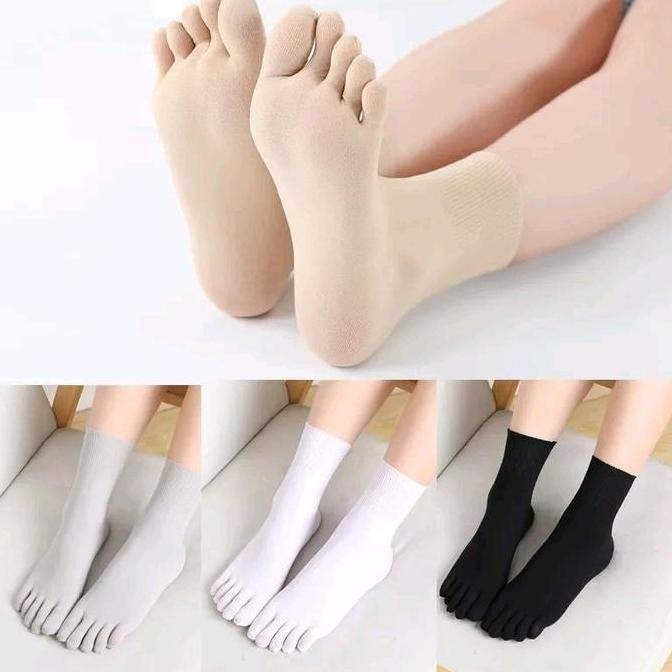 New  Kaos Kaki Stoking Wanita 5 Jari Kaos Kaki Jari 5 Kaos Kaki Wanita Poliester Jari 5