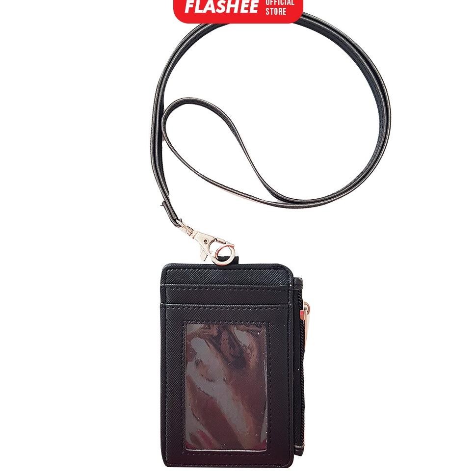 

Readyy!! Flashee ID Card Holder Hitam Resleting v2 Name Tag Seleting ID Card Risleting Name Tag Lanyard Zipper Kulit Sintetis