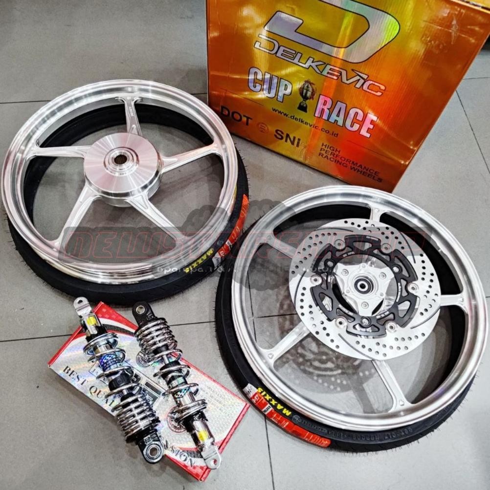 Terlaris Paketan Velg Velek Velk Racing Palang Bintang Delkevic Dnd 5 Star D55 Aerox New Old 155 Rin