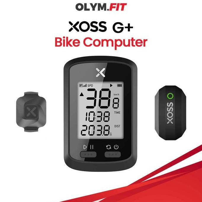 ready ORIGINAL XOSS G+ Cadence Heart Rate Monitor Sensor Speedometer Sepeda