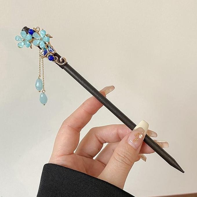 TUSUK KONDE HIASAN RAMBUT CNY/IMLEK/SINCIA WANITA BAHAN KAYU ALAMI - PREMIUM  AKSESORIS RAMBUT murah