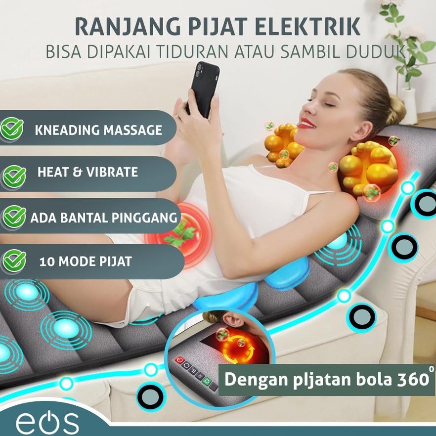 Terlaris Matras Pijat Premium Kursi Pijat Ranjang Terapi Lipat Therapy Massager Cushion Portable