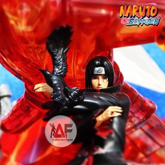 Big Promo Statue Action Figure Naruto Uchiha Itachi PERFECT GRADE Susanoo with 7 colors LED