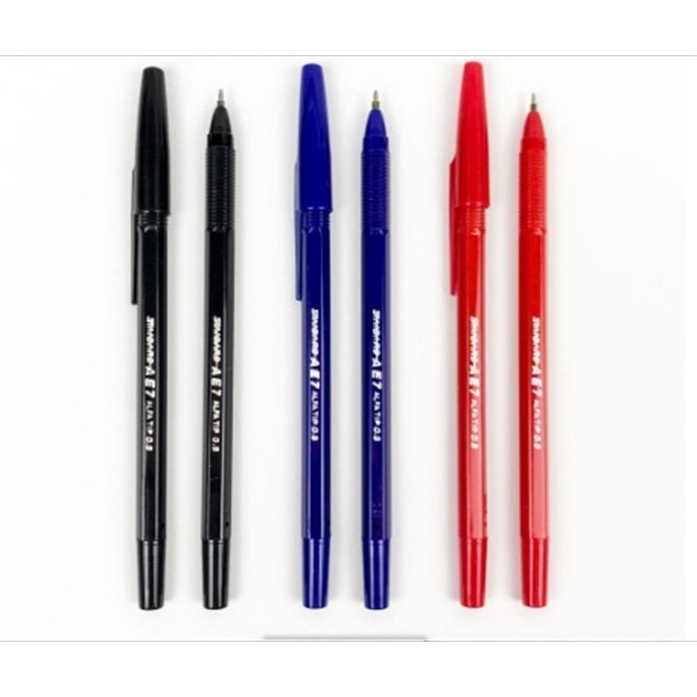 

Best! 12PCS Ballpoint Standard AE7 / 1Pak Pulpen Standart 0.5 ~