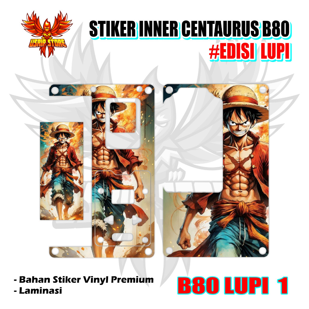 

1 B80 Lupi Garskin/Stiker Case Bisa Custom Motif - 2Pcs