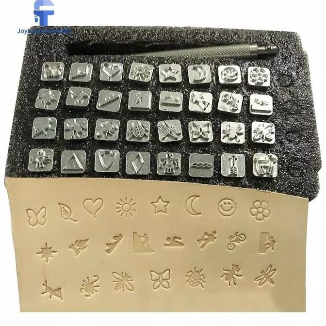 

Cetakan stampel embos kerajinan kulit Leather craft Stamp Swivel cutte