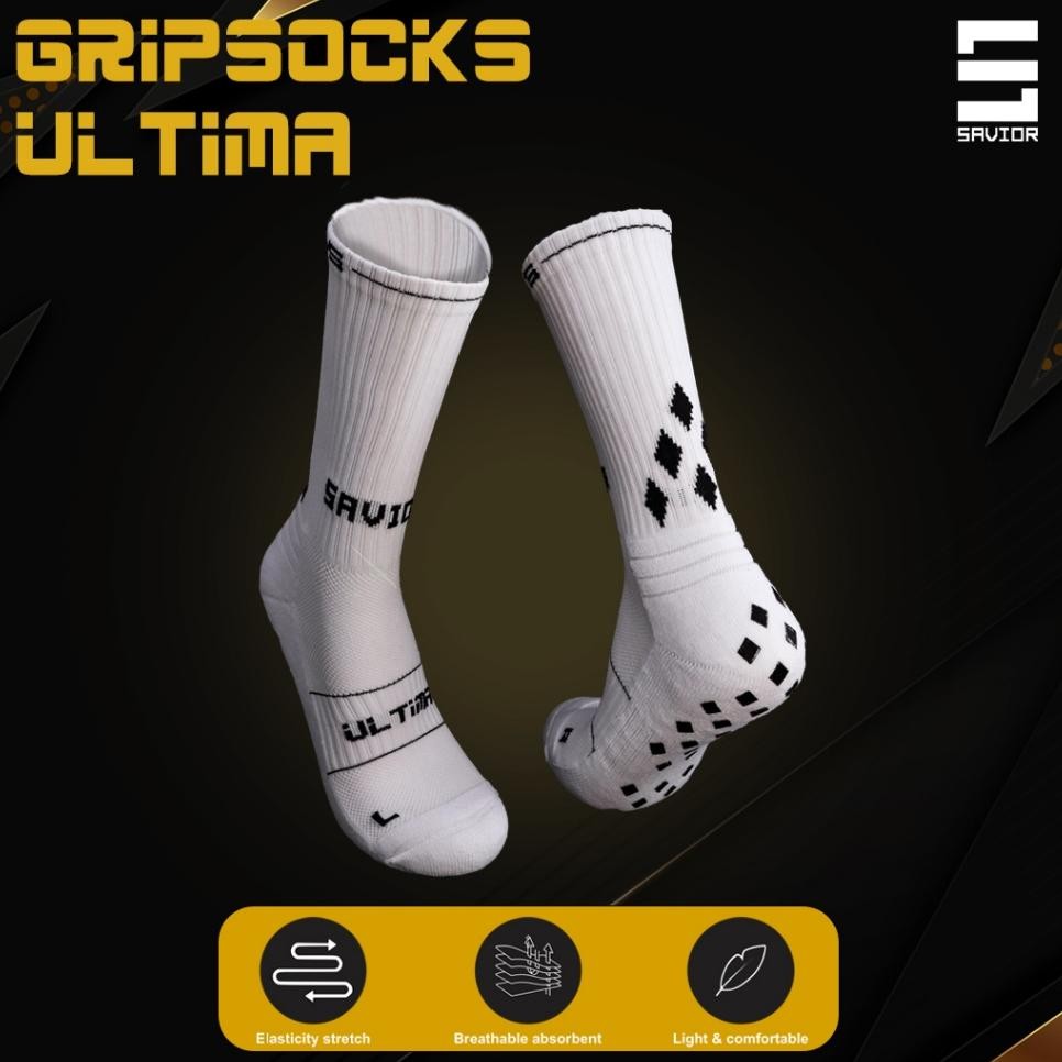 Savior Ultima Pendek Grip Sos Kaos Kaki Antiselip Kaos Kaki Antislip Kaos Kaki Futsal Sepakbola Bask