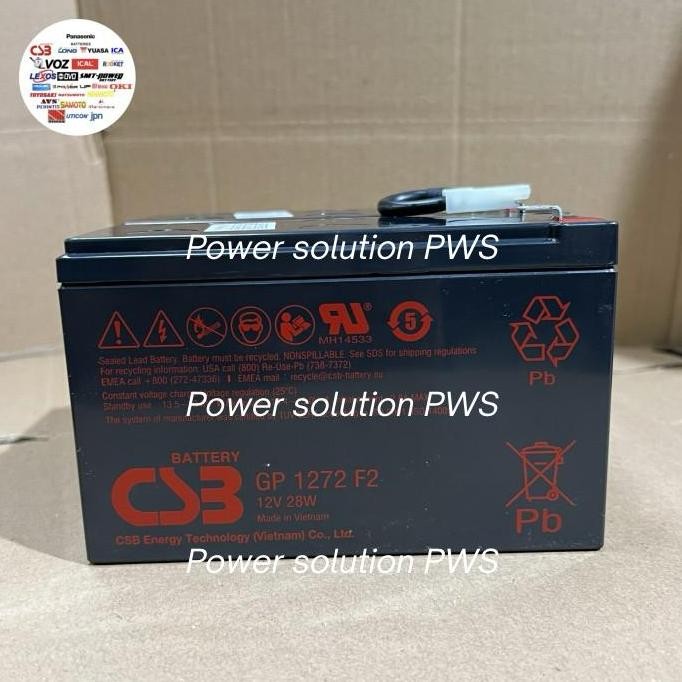 Aki Baterai Standar Ups Apc Rbc Csb For Ups Apc 1100 1400 + Kbl Jumper