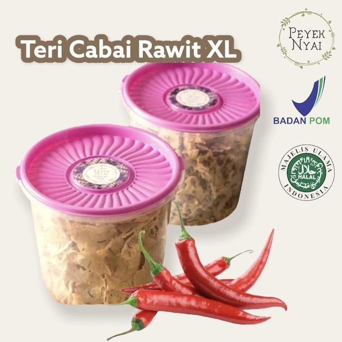 

Peyek Nyai - Rempeyek Teri Cabai Rawit (Toples 5L) Xl #Gratisongkir